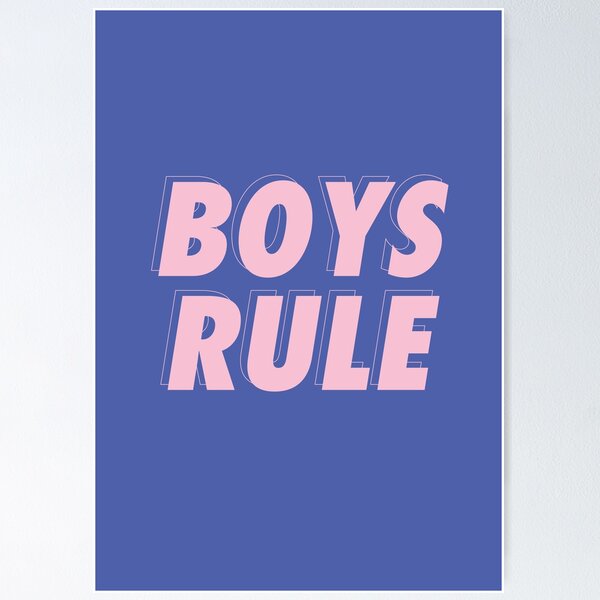 Item preview, Boys Rule | Boys Power designed and sold by OkKamiKami.