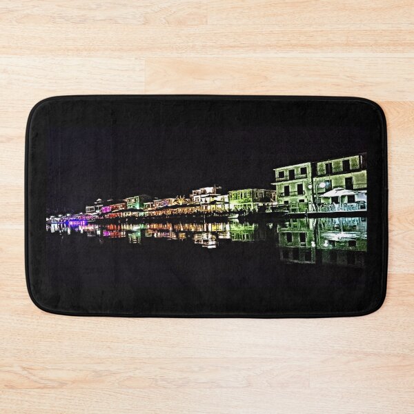 Item preview, Waterfront by night, Lefkada Town, paint effect designed and sold by paulboizot.