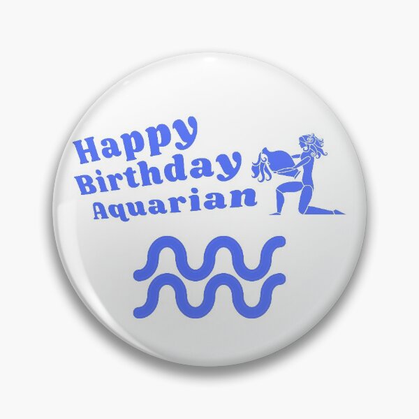 Item preview, Happy Birthday Aquarian designed and sold by Jack Cox.