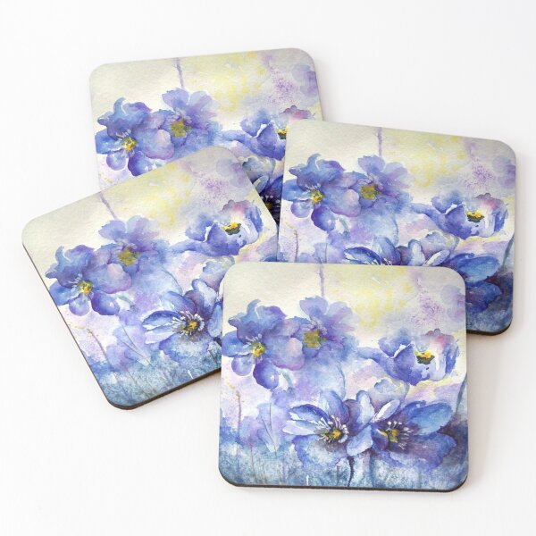 Item preview, Blue Watercolor Floral Designs designed and sold by cindyfordyce.