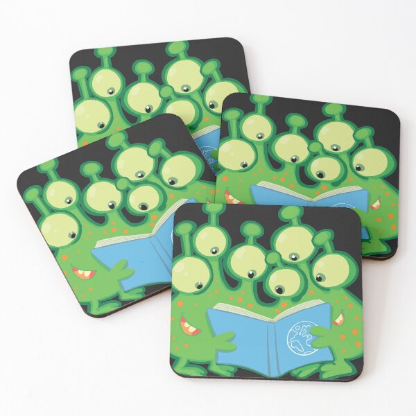 Item preview, aliens look at a book manual on planet earth designed and sold by duxpavlic.