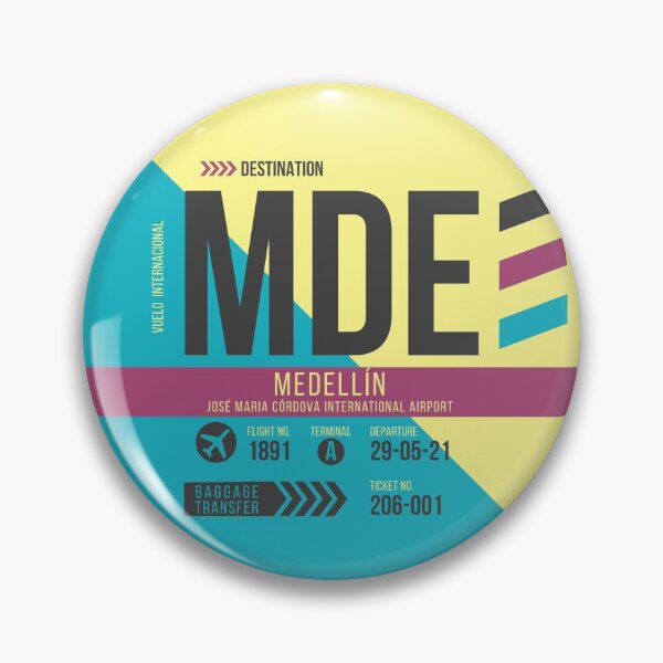 Artikelvorschau, Medellin (MDE) Flughafencode Gepäckanhänger entworfen und verkauft von SLAG-Creative.