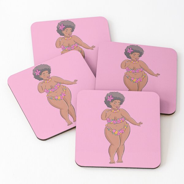 Item preview, Cute flower bikini curvy plus size cutie - body positive artwork by Bopo watercolor  designed and sold by BopoWatercolour.