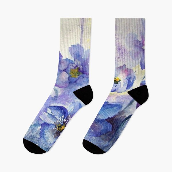 Item preview, Blue Watercolor Floral Designs designed and sold by cindyfordyce.