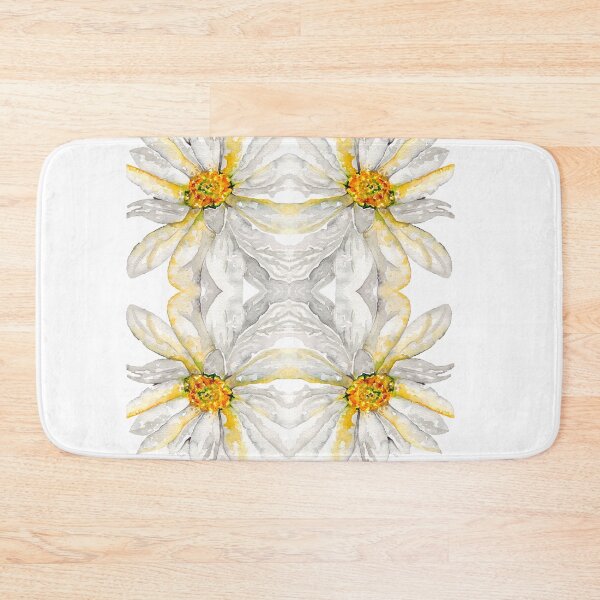 Item preview, Big White Daisy Kaleidoscope in Watercolour designed and sold by Julie Pickering.