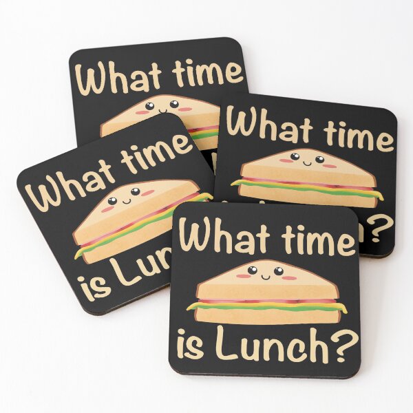 Item preview, What time is Lunch? Cute Kawaii sandwich designed and sold by ToriaScarlett.