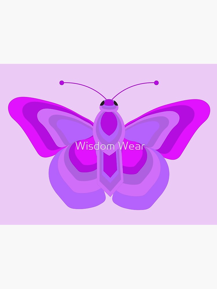 "Purple Butterfly Emoji Cute Kawaii Epilepsy Awareness" Poster for Sale