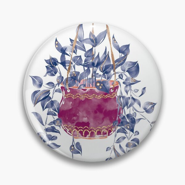 Item preview, Watercolor hanging plant, hanging plant, potted plant, plant pot, planter, urban jungle, plant lady, boho plant, aesthetic plant designed and sold by Anaïs Illustration.
