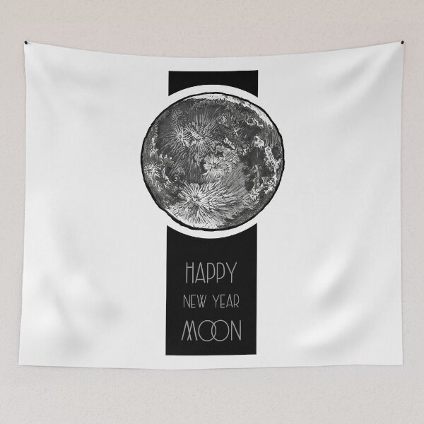 Item preview, Happy New Year Moon designed and sold by Jokertoons.