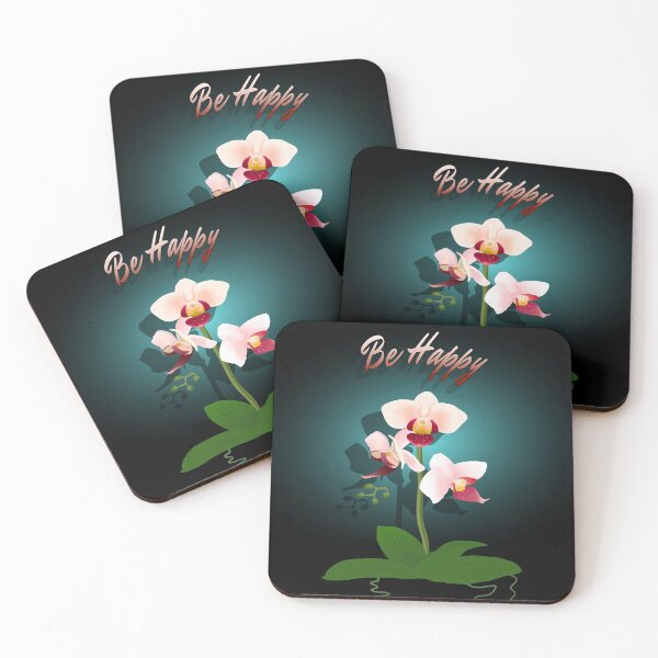 Item preview, Be happy, orchid  designed and sold by Scatch Spot.