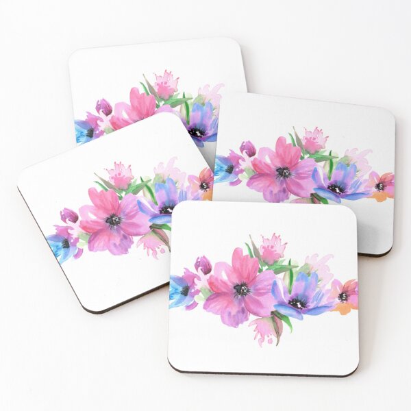 Item preview, Pink and Blue Floral Designs designed and sold by cindyfordyce.