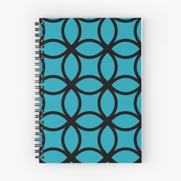 Item preview, Turquoise background with black art deco pattern designed and sold by Brontorino.