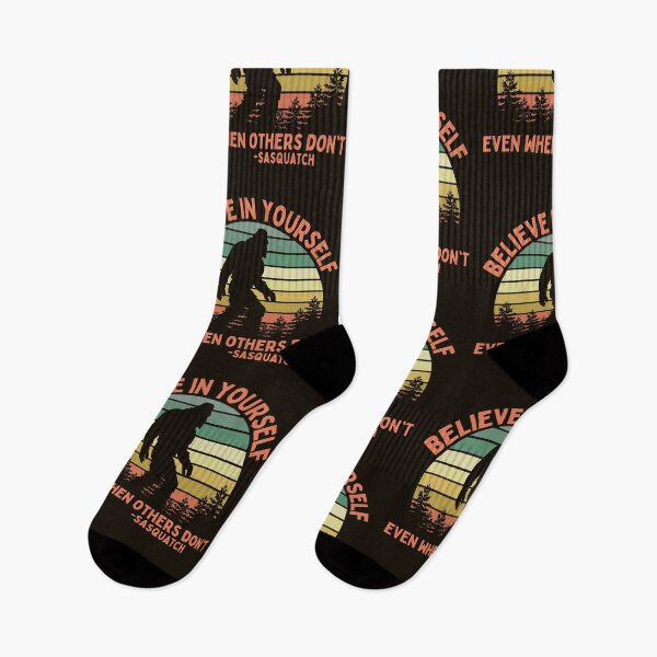 Item preview, Sasquatch Funny Believe In Yourself Even If Others Don't Bigfoot Yeti Humor designed and sold by Pittsburgh 412 Steel City Yinzers.