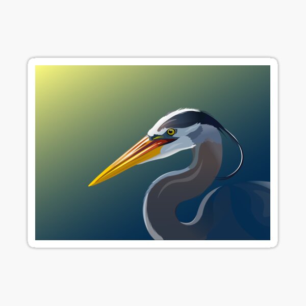 Item preview, Great Blue Heron designed and sold by hermitenvy.
