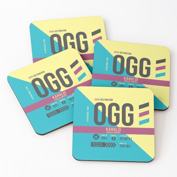 Item preview, Maui Kahului (OGG) Airport Code Baggage Tag designed and sold by SLAG-Creative.