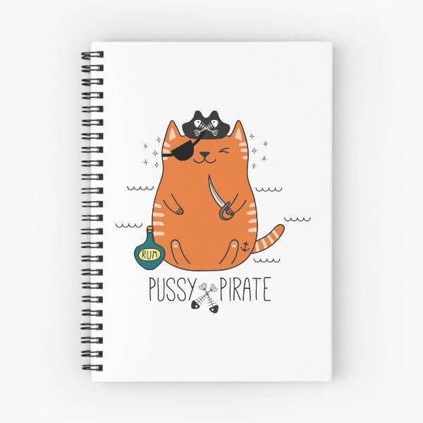 Aperçu de l'œuvre Pussy Pirate créée et vendue par DesignLabMedia.