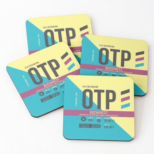 Artikelvorschau, Bukarest (OTP) Flughafencode Gepäckanhänger entworfen und verkauft von SLAG-Creative.
