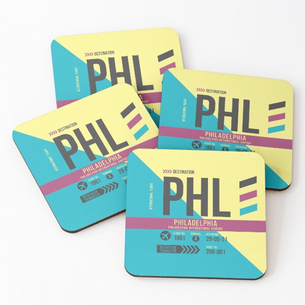 Item preview, Philadelphia (PHL) Airport Code Baggage Tag designed and sold by SLAG-Creative.