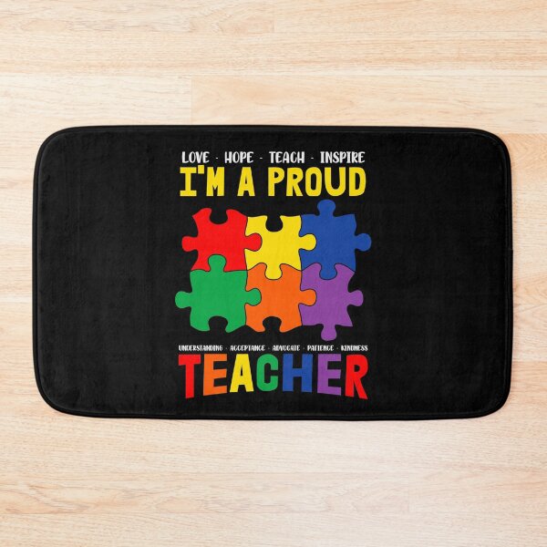 Item preview, Proud Teacher Autism Awareness Quote  designed and sold by Tatt-Hooligans.