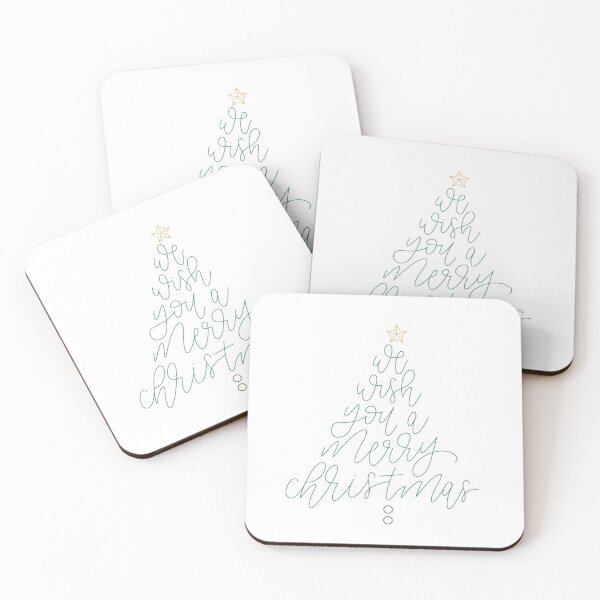 Item preview, “Merry Christmas” Tree Calligraphy designed and sold by Papaink.