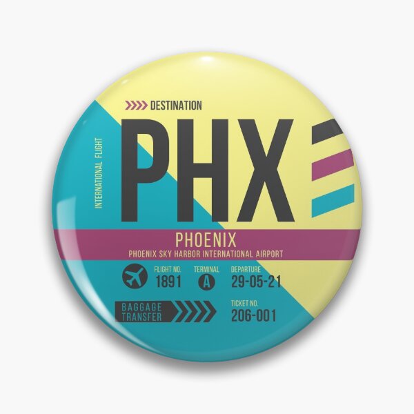 Artikelvorschau, Phoenix (PHX) Flughafencode Gepäckanhänger entworfen und verkauft von SLAG-Creative.