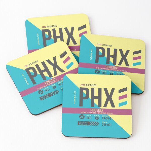 Artikelvorschau, Phoenix (PHX) Flughafencode Gepäckanhänger entworfen und verkauft von SLAG-Creative.