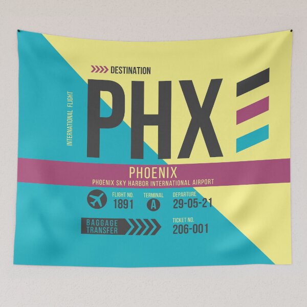 Artikelvorschau, Phoenix (PHX) Flughafencode Gepäckanhänger entworfen und verkauft von SLAG-Creative.