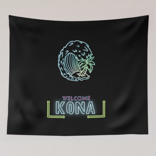 Artikelvorschau, Kona Island Hawaii Surfer Neon Schriftzug entworfen und verkauft von Gotafeeling.
