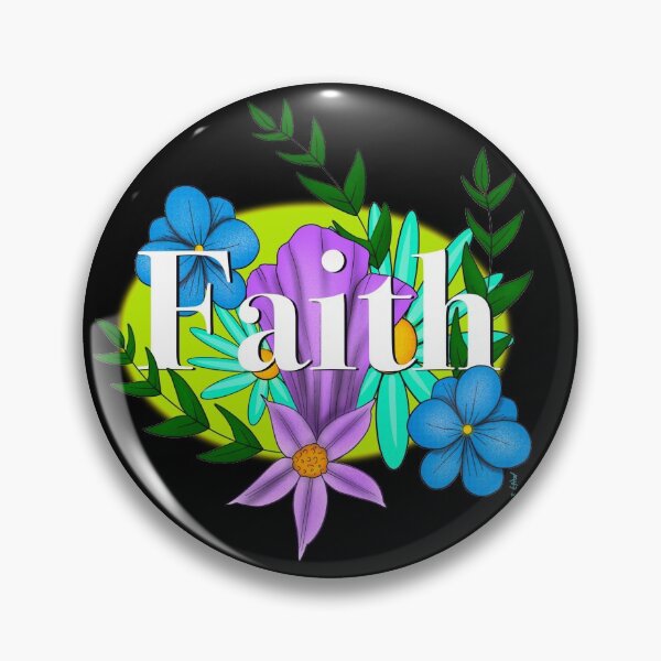 Item preview, Faith with bouquet  of flowers designed and sold by Chillateez.