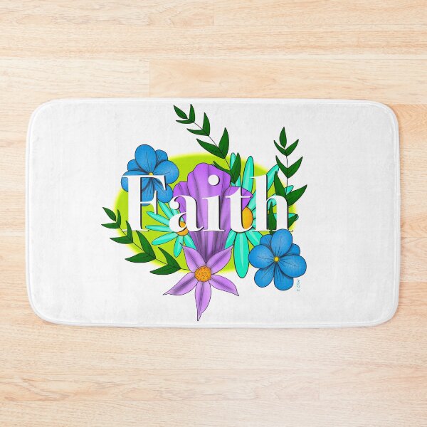 Item preview, Faith with bouquet  of flowers designed and sold by Chillateez.