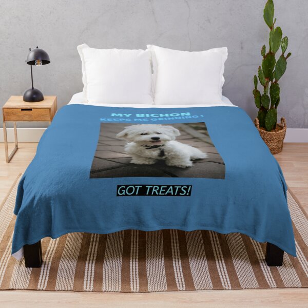 Item preview, Cute Bichon waiting patiently for a treat designed and sold by rocklegends99.