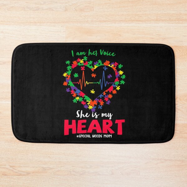 Item preview, I Am Her Voice She Is My Heart  designed and sold by Tatt-Hooligans.