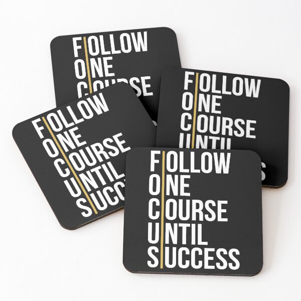 Item preview, FOCUS - Follow One Course Until Success Typography designed and sold by HeartDamian.