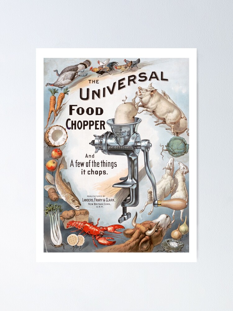 The Universal Food Chopper Commercial Poster for Sale by redoARTstore