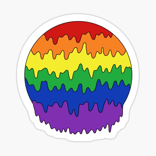 Gay Pride Flag Sticker By Aw718 Redbubble