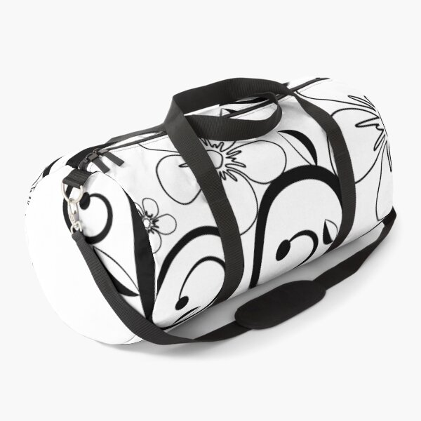 Item preview, Flower tendril, flowers, blossoms, floral, ornaments, black, white designed and sold by rhnaturestyles.