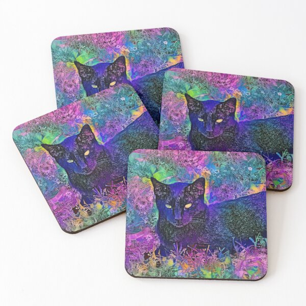 Item preview, Purple Big Black Cat designed and sold by Reclining Buddha Cat.