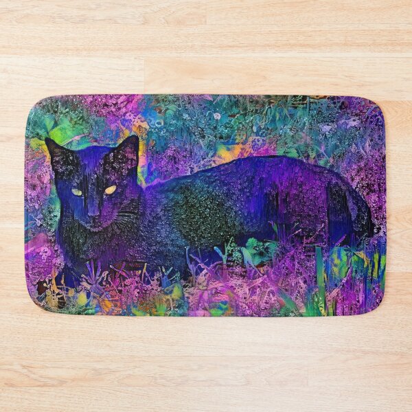 Item preview, Purple Big Black Cat designed and sold by Reclining Buddha Cat.