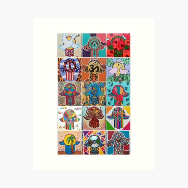 Item preview, Assorted Hamsa #2 by Harriette Knight designed and sold by harrietteknight.