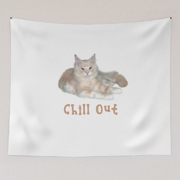 Item preview, CHILL OUT CAT designed and sold by Mizjean.