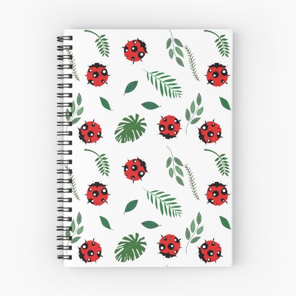 Item preview, Ladybug And Leaves Pattern designed and sold by ilustraliza.