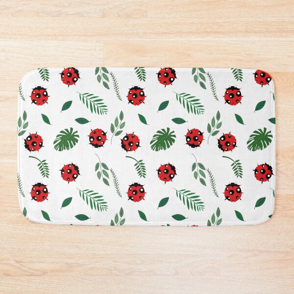 Item preview, Ladybug And Leaves Pattern designed and sold by ilustraliza.