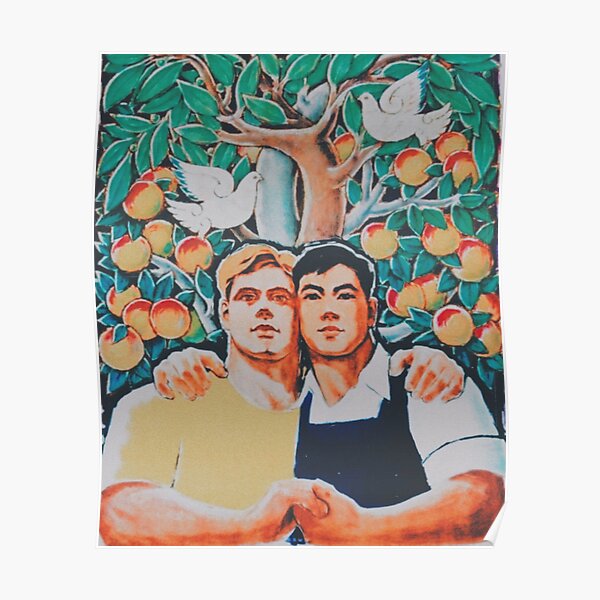 Communist propaganda that looks like a gay couple Poster