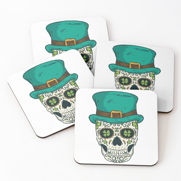 Item preview, Skull Saint Patricks Day of Dead T-Shirt designed and sold by TheFlipRepublic.
