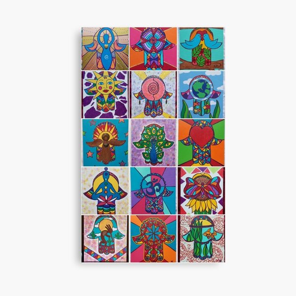 Assorted Hamsa #1 by Harriette Knight Canvas Print