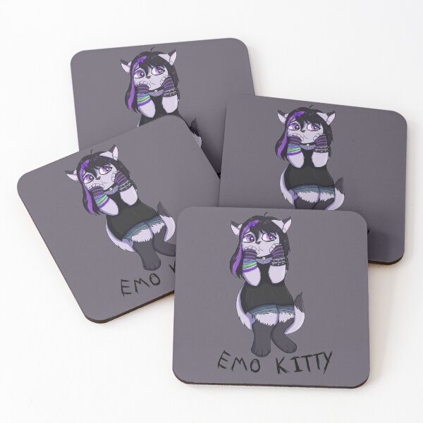 Item preview, Emo Kitty designed and sold by Dragoncatdraws.