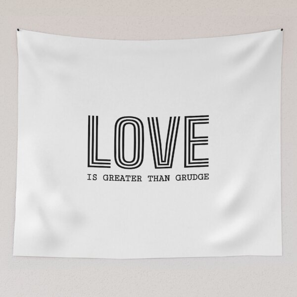 Item preview, Love is greater than grudge, Positive message, Reflection quote designed and sold by cyhdesign.