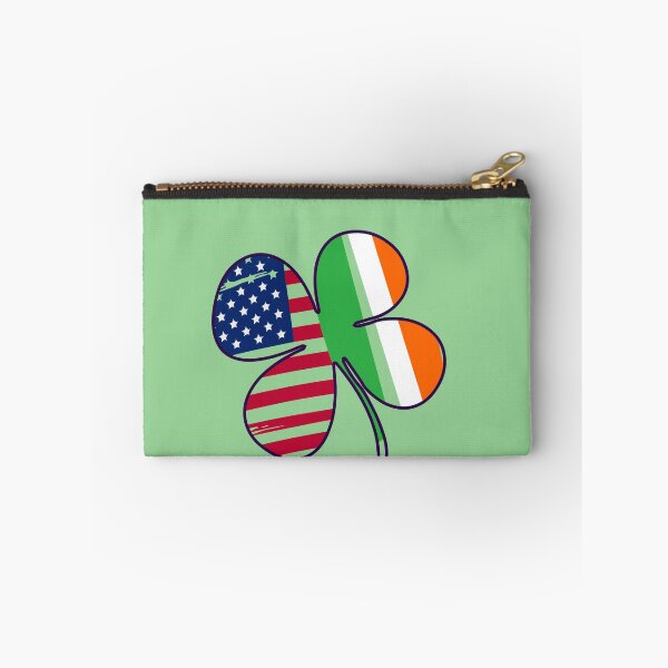 Item preview, St. Patrick's Day Irish American Flag Shirt Shamrock Gift T-Shirt designed and sold by TheFlipRepublic.