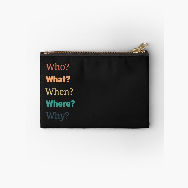 Item preview, Who? What? When? Where? Why? The 5 W's designed and sold by MusberriDesigns.