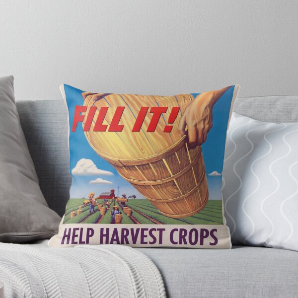 Item preview, Fill it! Help Harvest Crops - Vintage WW2 Propaganda Poster  designed and sold by 321Outright.